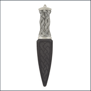 Earn Matt Pewter Plain Top Sgian Dubh Knife